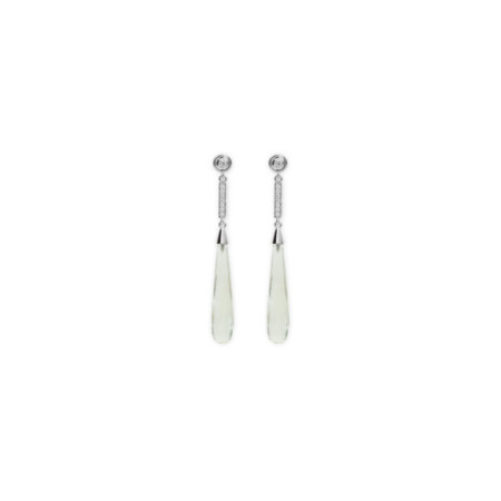 Pendientes Plata, Circonitas Y Amatista. Género: Mujer. Material: Plata. Piedras: Amatistas,Circonitas