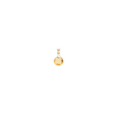 Colgante Oro Amarillo Y Citrino. Género: Mujer. Material: Oro amarillo. Piedras: Citrino