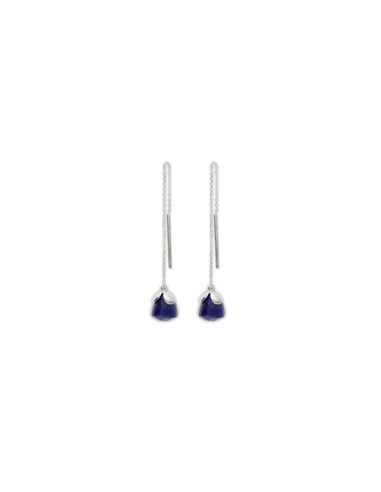 Pendientes Plata Y Lapislázuli