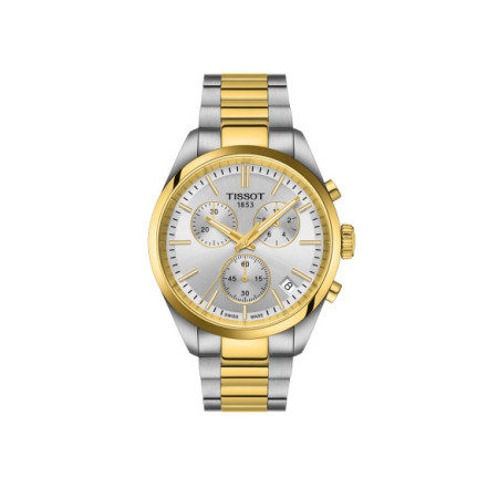 Reloj Tissot PR 100 40MM T150.417.22.031.00. Género: Hombre. Material: Acero. Tamaño: De 39mm a 42mm. Correa: Acero. Color esfera: Plata. Estilo: Casual. Movimiento: Cuarzo. Características técnicas: Calendario,Hora y segundero,Cronógrafo
