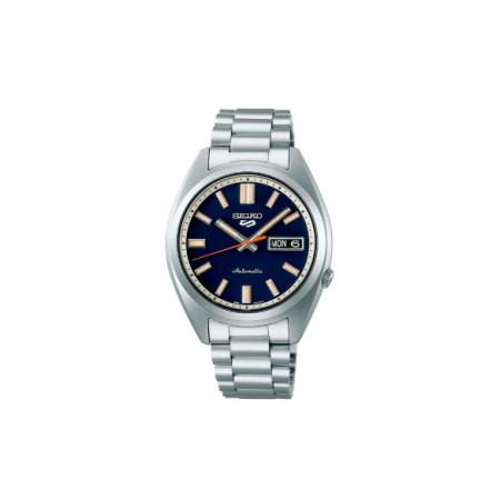 Reloj Seiko 5 Sports SNXS series SRPK87K1. Género: Hombre. Material: Acero. Tamaño: De 32mm a 38mm. Correa: Acero. Color esfera: Azul. Estilo: Deportivo,Casual. Movimiento: Automático. Características técnicas: Hora y segundero,Reserva de marcha,Calendario