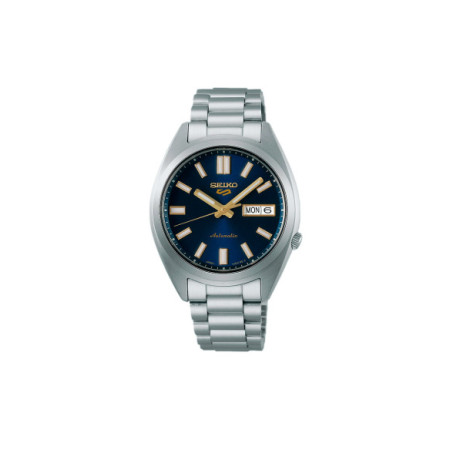Reloj Seiko 5 Sports SNXS series SRPL55K1. Género: Hombre. Material: Acero. Tamaño: De 32mm a 38mm. Correa: Acero. Color esfera: Azul. Estilo: Casual. Movimiento: Automático. Características técnicas: Calendario,Hora y segundero,Reserva de marcha