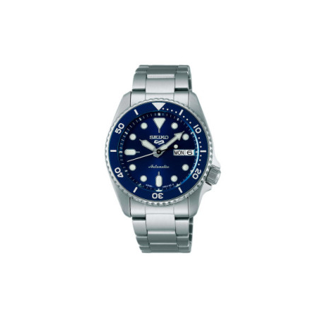 Reloj Seiko 5 Sports SKX series SRPL77K1. Género: Hombre. Material: Acero. Tamaño: De 32mm a 38mm. Correa: Acero. Color esfera: Azul. Estilo: Casual. Movimiento: Automático. Características técnicas: Reserva de marcha,Hora y segundero,Calendario