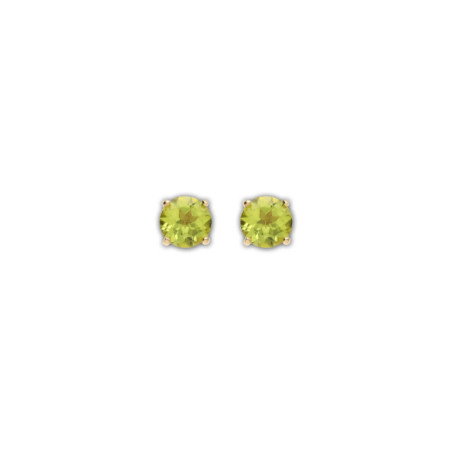 Pendientes Oro Amarillo Y Peridoto. Género: Mujer. Material: Oro amarillo. Piedras: Peridoto