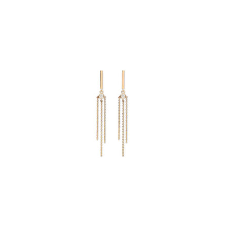 Pendientes Oro Amarillo Y Circonita. Género: Mujer. Material: Oro amarillo. Piedras: Circonitas