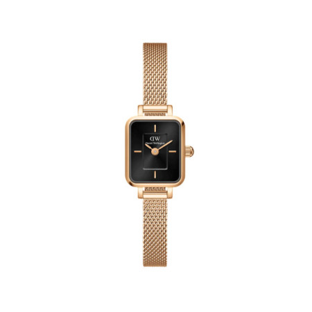 Reloj Daniel Wellington Mini Evergold Onyx DW00100652. Género: Mujer. Material: Acero. Tamaño: Menos de 32mm. Correa: Acero. Color esfera: Negro. Estilo: Clásico. Movimiento: Cuarzo. Características técnicas: Solo hora