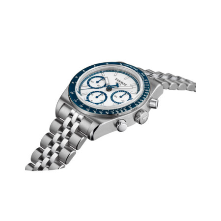 Reloj Tissot PR516 41MM T149.462.11.011.00. Género: Hombre. Material: Acero. Tamaño: De 39mm a 42mm. Correa: Acero. Color esfera: Blanco. Estilo: Deportivo. Movimiento: Automático. Características técnicas: Hora y segundero,Reserva de marcha,Cronógrafo