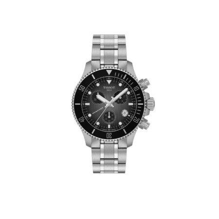 Reloj Tissot Seastar 1000 38MM T120.217.11.061.00. Género: Hombre. Material: Acero. Tamaño: De 32mm a 38mm. Correa: Acero. Color esfera: Gris. Estilo: Deportivo. Movimiento: Cuarzo. Características técnicas: Calendario,Cronógrafo,Hora y segundero