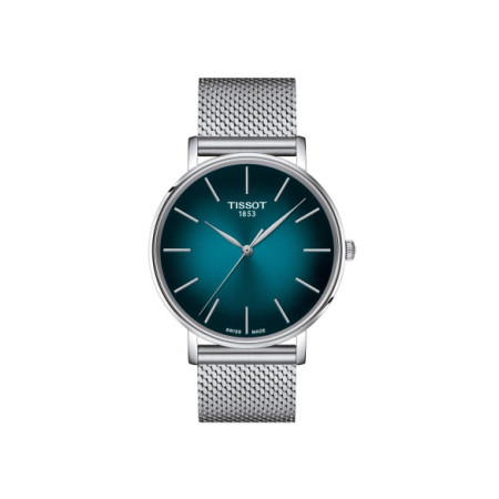 Reloj Tissot Everytime 40MM  T143.410.11.091.00. Género: Hombre. Material: Acero. Tamaño: De 39mm a 42mm. Correa: Acero. Color esfera: Verde. Estilo: Clásico. Movimiento: Cuarzo. Características técnicas: Hora y segundero