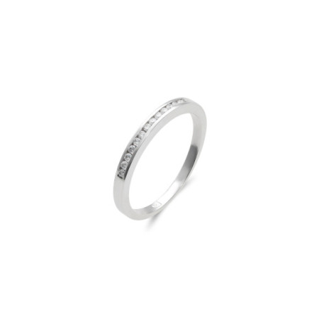Anillo Oro Blanco Y Diamantes. Género: Mujer. Material: Oro blanco. Piedras: Diamantes