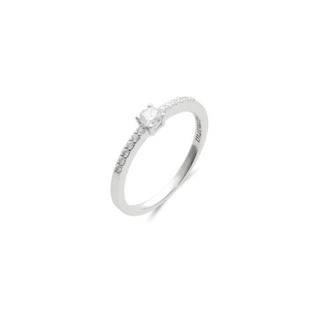 Anillo Oro Blanco Y Diamantes. Género: Mujer. Material: Oro blanco. Piedras: Diamantes