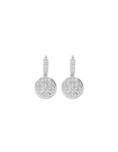 Pendientes Oro Blanco Y Diamantes