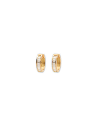 Argollas Oro Amarillo Y Diamantes
