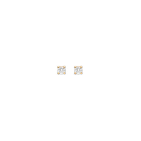 Pendientes Oro Amarillo Y Diamante. Género: Mujer. Material: Oro amarillo. Piedras: Diamantes