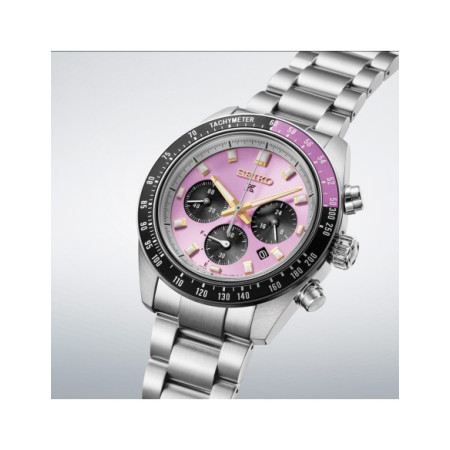Reloj Seiko Prospex Speedtimer Edición Limitada HBJ005P1. Género: Hombre. Material: Acero. Tamaño: De 39mm a 42mm. Correa: Acero. Color esfera: Otros. Estilo: Casual. Movimiento: Solar. Características técnicas: Calendario,Hora y segundero,Cronógrafo