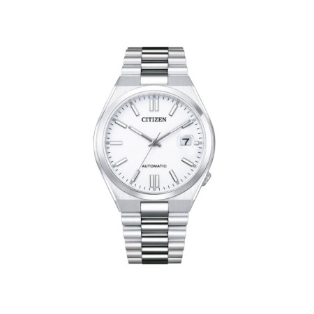Reloj Citizen Tsuyosa NJ0150-81A. Género: Hombre,Mujer. Material: Acero. Tamaño: De 39mm a 42mm. Correa: Acero. Color esfera: Blanco. Estilo: Casual. Movimiento: Automático. Características técnicas: Hora y segundero,Calendario,Reserva de marcha