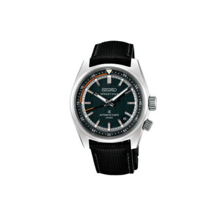 Reloj Seiko Prospex Speedtimer HBC004J1. Género: Hombre. Material: Acero. Tamaño: De 39mm a 42mm. Correa: Piel. Color esfera: Gris. Estilo: Deportivo. Movimiento: Automático. Características técnicas: Calendario,Reserva de marcha,Hora y segundero
