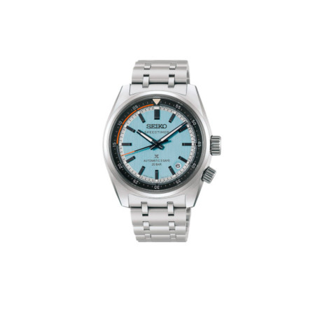 Reloj Seiko Prospex Speedtimer HBC003J1. Género: Hombre. Material: Acero. Tamaño: De 39mm a 42mm. Correa: Acero. Color esfera: Azul. Estilo: Deportivo. Movimiento: Automático. Características técnicas: Hora y segundero,Reserva de marcha,Calendario