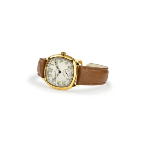 Reloj Hamilton American Classic Cushion Mechanical H36139520. Género: Mujer. Material: Acero. Tamaño: De 32mm a 38mm. Correa: Piel. Color esfera: Beige. Estilo: Clásico. Movimiento: Cuerda. Características técnicas: Reserva de marcha,Hora y segundero