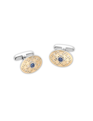 Gemelos Plata-Oro Amarillo Y Zafiro