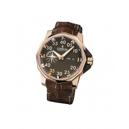 Reloj Corum Admiral´s Cup Competition 48  947.942.55/0002 AG. Género: Hombre. Material: Oro. Tamaño: Más de 46mm. Correa: Piel. Color esfera: Otros. Estilo: Deportivo. Movimiento: Automático. Características técnicas: Hora y segundero,Calendario