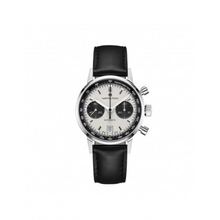 Reloj Hamilton Intramatic H38416711. Género: Hombre. Material: Acero. Tamaño: De 39mm a 42mm. Correa: Piel. Color esfera: Negro,Blanco. Estilo: Clásico,Deportivo. Movimiento: Automático. Características técnicas: Hora y segundero,Calendario,Cronógrafo
