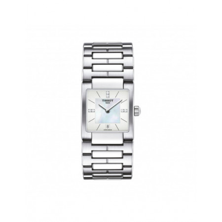 Reloj Tissot T2 T090.310.11.116.00. Género: Mujer. Material: Acero,Gemas. Tamaño: Menos de 32mm. Correa: Acero. Color esfera: Nácar. Estilo: Cocktail,Casual. Movimiento: Cuarzo. Características técnicas: Hora y segundero,Calendario