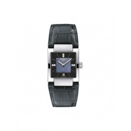Reloj Tissot T2 T090.310.16.126.00. Género: Mujer. Material: Gemas,Acero. Tamaño: Menos de 32mm. Correa: Piel. Color esfera: Nácar. Estilo: Casual,Cocktail. Movimiento: Cuarzo. Características técnicas: Hora y segundero,Calendario