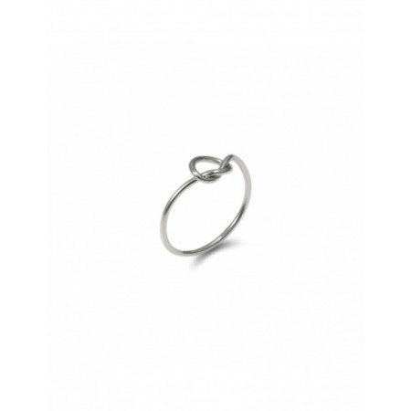 Anillo Oro Blanco Nudo. Género: Mujer. Material: Oro blanco. Piedras: Sin gemas