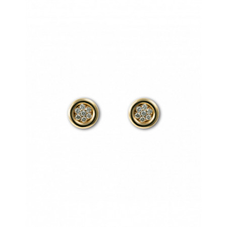 Pendientes Dormilonas Diamantes. Género: Mujer. Material: Oro rosa. Piedras: Diamantes