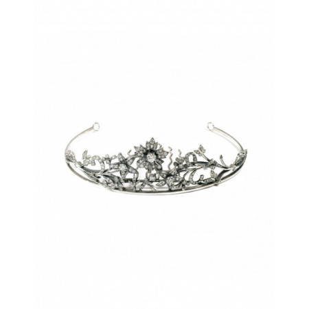 Diadema Novia Art Deco Plata Y Circonitas Flor. Género: Mujer,Mujer. Material: Plata,Plata. Piedras: Otras gemas,Otras gemas