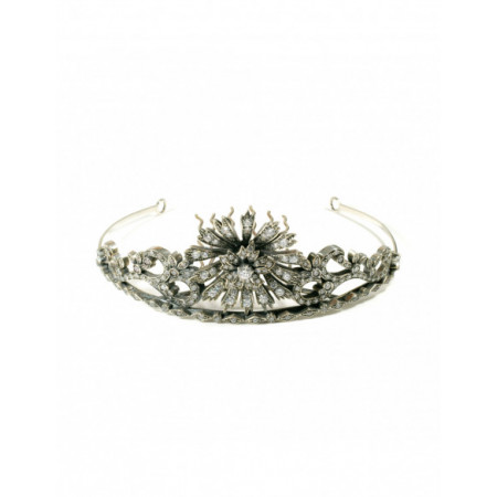Diadema Novia Art Deco Plata Y Circonitas Flor. Género: Mujer,Mujer. Material: Plata,Plata. Piedras: Otras gemas,Otras gemas
