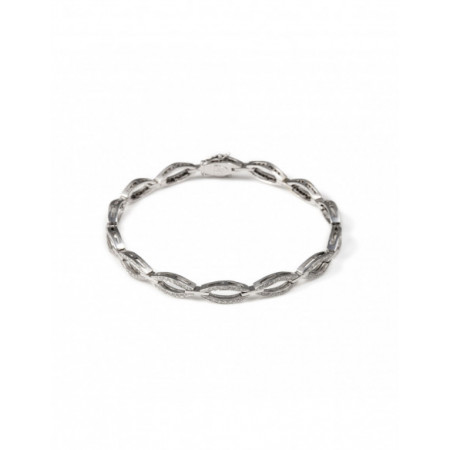 Pulsera Oro Blanco y Diamantes. Género: Mujer. Material: Oro blanco. Piedras: Diamantes