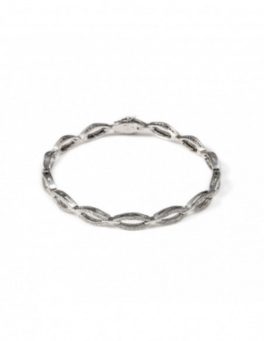 Pulsera Oro Blanco y Diamantes