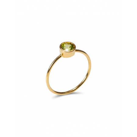 Anillo Oro Amarillo Y Peridoto. Género: Mujer. Material: Oro amarillo. Piedras: Otras gemas