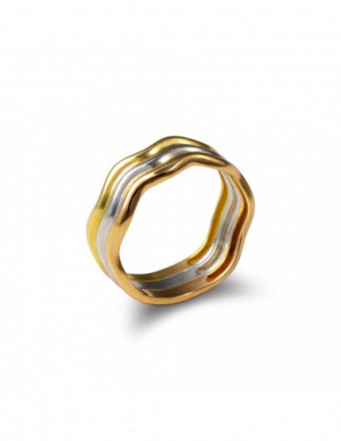 Anillo Oro Tricolor