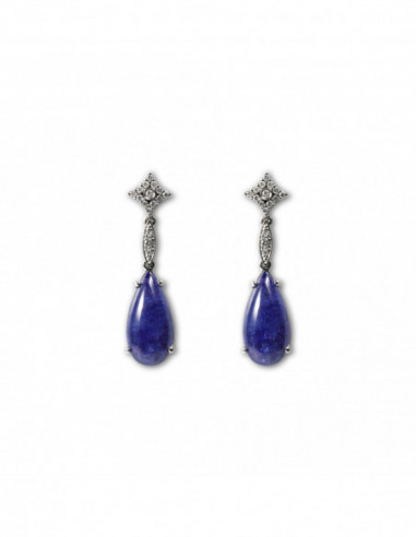 Pendientes Diamantes y Tanzanitas