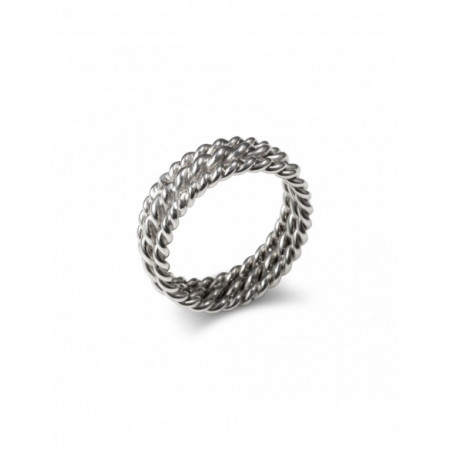 Anillo de Plata Triple Aro. Género: Mujer. Material: Plata. Piedras: Sin gemas