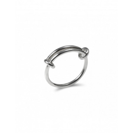 Anillo Plata Nudo Corredizo. Género: Mujer. Material: Plata. Piedras: Sin gemas