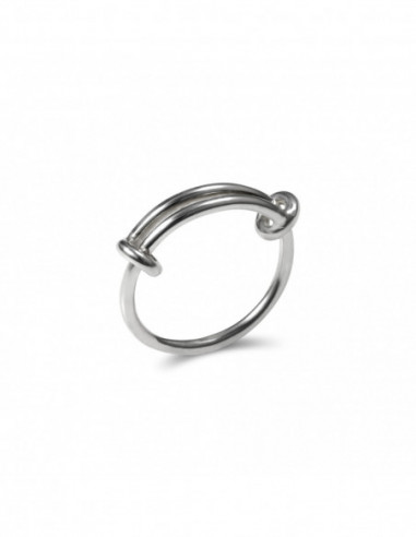 Anillo Plata Nudo Corredizo