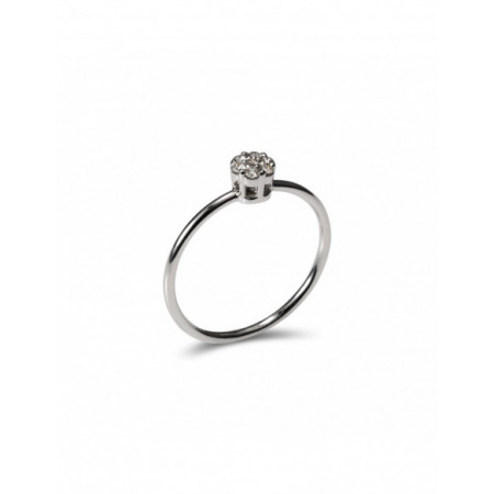 Anillo Oro Blanco Y Diamantes. Género: Mujer,Mujer. Material: Oro blanco,Oro blanco. Piedras: Diamantes,Diamantes