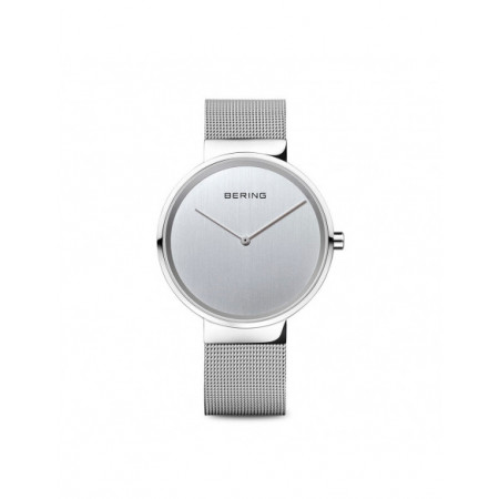 Reloj Bering Classic 14539-000. Género: Hombre. Material: Acero. Tamaño: De 39mm a 42mm. Correa: Acero. Color esfera: Plata. Estilo: Casual. Movimiento: Cuarzo. Características técnicas: Solo hora