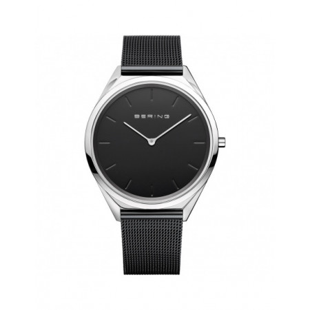 Reloj Bering Ultraslim 17039-102. Género: Mujer,Hombre,Hombre. Material: Acero,Acero. Tamaño: De 39mm a 42mm,De 39mm a 42mm. Correa: Acero,Acero. Color esfera: Negro,Negro. Estilo: Casual,Casual. Movimiento: Cuarzo,Cuarzo. Características técnicas: Solo hora,Solo hora