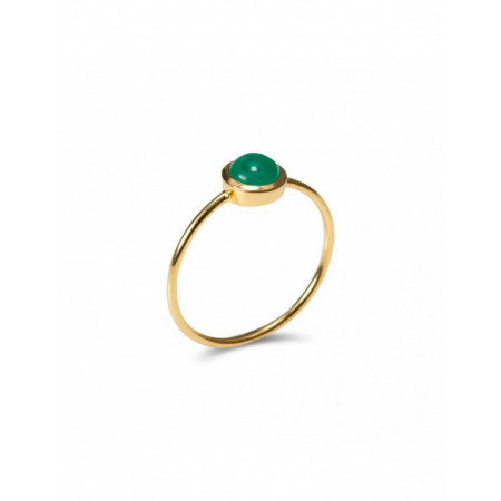Anillo Oro Amarillo Y Esmeralda. Género: Mujer. Material: Oro amarillo. Piedras: Esmeraldas