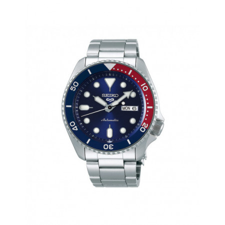 Reloj Seiko 5 Sport SRPD53K1. Género: Hombre. Material: Acero. Tamaño: De 39mm a 42mm. Correa: Acero. Color esfera: Azul. Estilo: Deportivo. Movimiento: Automático. Características técnicas: Hora y segundero,Calendario