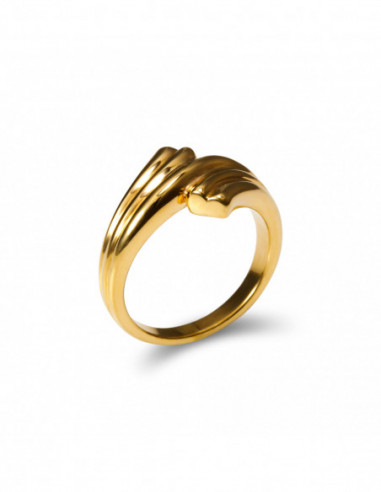 Anillo Plata Chapada Gallones