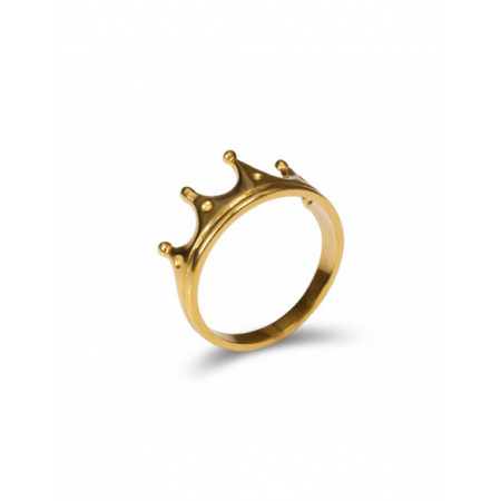 Anillo Plata Chapada Corona. Género: Mujer. Material: Plata chapada