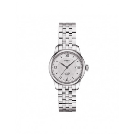 Reloj Tissot Le Locle T006.207.11.038.00. Género: Mujer. Material: Acero. Tamaño: Menos de 32mm. Correa: Acero. Color esfera: Plata. Estilo: Clásico. Movimiento: Automático. Características técnicas: Hora y segundero,Calendario