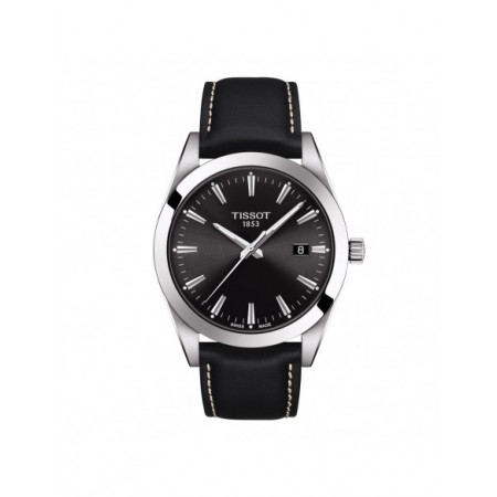 Reloj Tissot Gentleman T127.410.16.051.00. Género: Hombre. Material: Acero. Tamaño: De 39mm a 42mm. Correa: Piel. Color esfera: Negro. Estilo: Clásico,Casual. Movimiento: Cuarzo. Características técnicas: Calendario,Hora y segundero