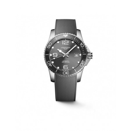 Reloj Longines HydroConquest L3.781.4.76.9. Género: Hombre. Material: Acero. Tamaño: De 39mm a 42mm. Correa: Caucho. Color esfera: Gris. Estilo: Deportivo. Movimiento: Automático. Características técnicas: Calendario